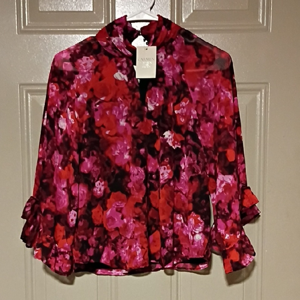Vibrant Floral Women's Top